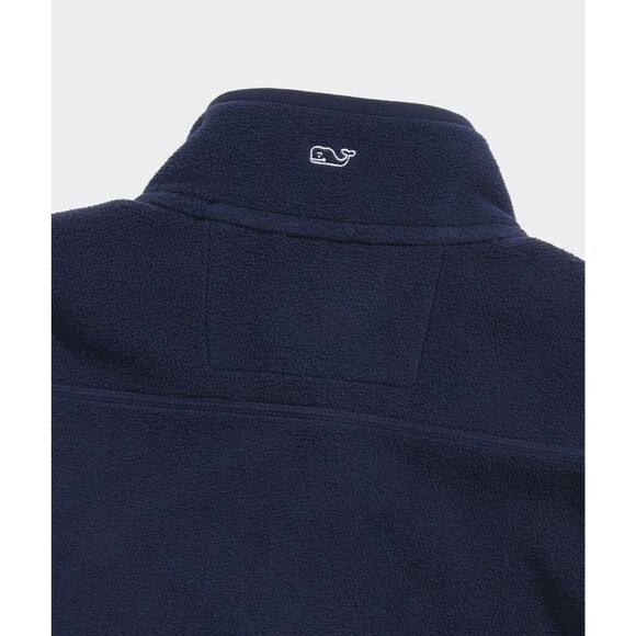 Vineyard Vines Mens Medium Navy Blue Harbor Full Zip Fleece Vest Preppy Coastal - Picture 3 of 9